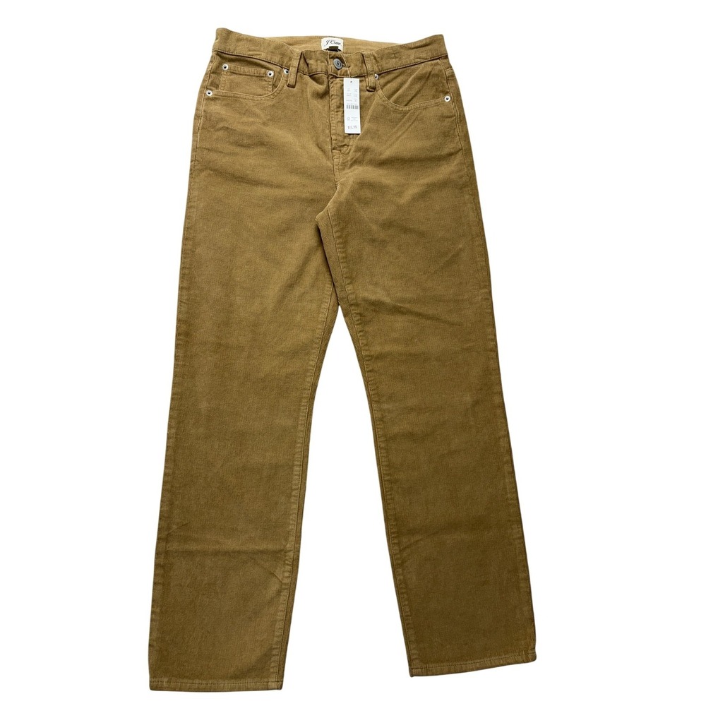 J.Crew Pants Mens 29x25 Beige Vintage Slim Straight Corduroy Chino 5 PKT Stretch